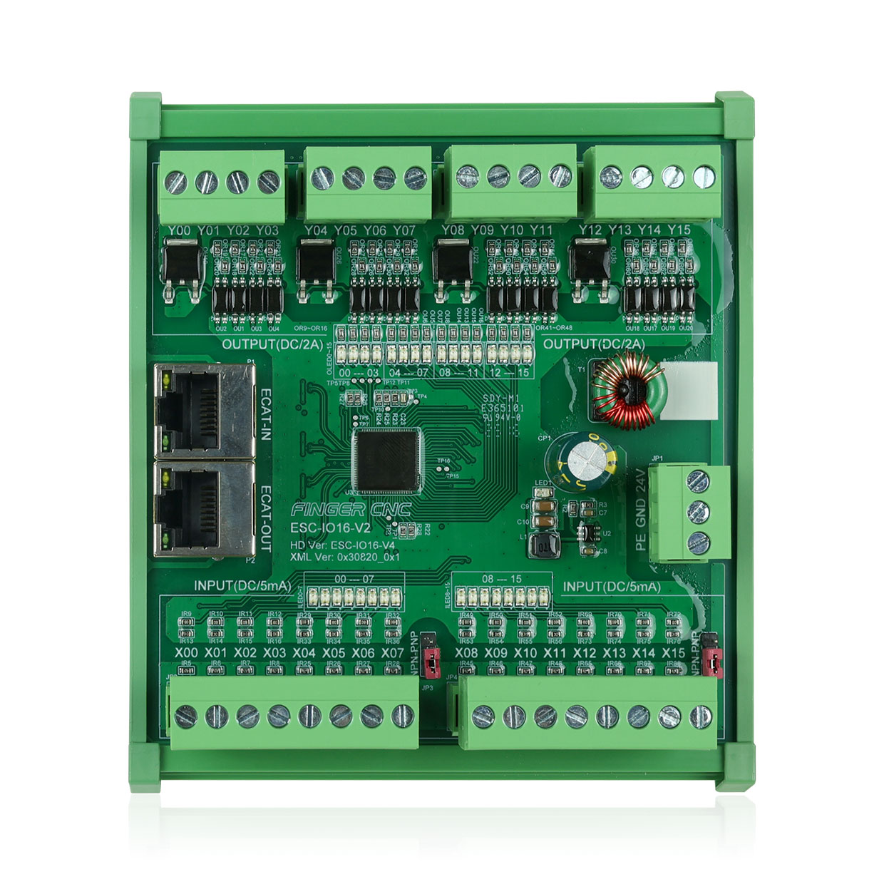 EtherCAT 16點(diǎn)輸入/16點(diǎn)輸出（晶體管） IO模塊